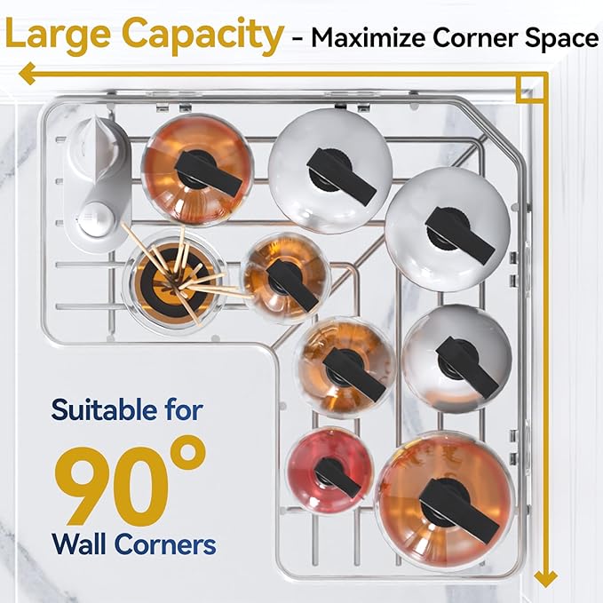 YASONIC Shower Caddy Corner, 2-Pack Adhesive Rustproof Stainless Steel Shower Shelves with Soap Holder, No Drilling Shower Organizer Corner for Dorm, Renters Bathroom Silver