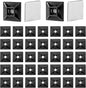 500Pcs Adhesive Zip Tie Mount, 3/4in Black Cable Tie Mount, Plastic Zip Tie Mounting Squares, Sturdy Zip Tie Sticky Mounting Pads for Cable Organizer (Black, 3/4"-500pcs)
