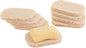 Snowkingdom 8 Pack Beige Soap Saver Holder for Bar Soap Draining Lift Pad 2.9" x 4.5" PVC Non-BPA Non Slip Durable
