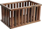 Extra Large Rectangular Solid Walnut Storage Basket, Natural Wood Storage Bins for Organizing, Wooden and Decorative for Organizing at Home 20 x 10 x 10 inches