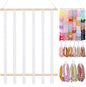 OAOLEER Hair Bow Holder Organizer for Girls Hair Bows,Hair Accessories Headband Organizer Bow Storage Hanger for Baby Girls Wall Hanging Decor for Toddler Girls (White B)