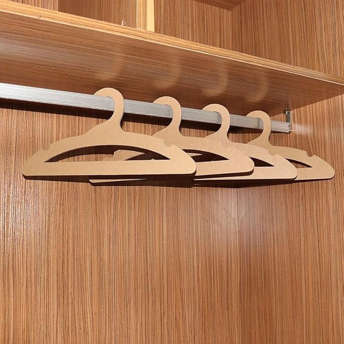 20 PCS Cardboard Hangers, Environmentally Friendly Recycled Paper Clothes Hangers for Adults (15.7x7.5in)