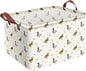Cute Mallard Duck Storage Basket Waterproof Canvas Toy Storage Bin Mallard Duck Room Decor Collapsible Outdoor Basket with Leather Handles Duck Decor Blanket Baskets For Closets,Bedrooms,Gifts Baskets