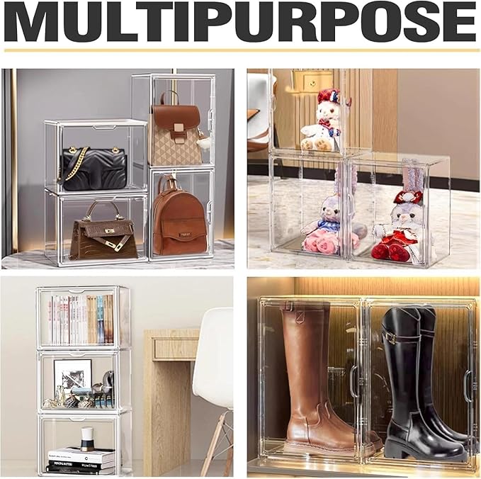 for Clear Shoe Storage Boxes Stackable XX-Large Acrylic Display Case, Shoe Storage, Stackable, XX-Large, Acrylic Display case