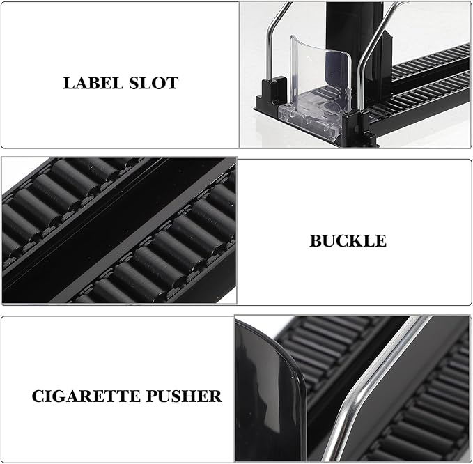 Hemobllo Beverage Can Dispenser Rack Automatic Vending Machine Pusher Tray Rack Soda Can Organizer Beverage Can Rack Pull Out Cabinet Shelf