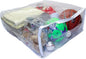 1-Pack Jumbo Heavy Duty Vinyl Zippered Square Storage Bags (Clear) for Sweaters, Blankets, Comforters, Bedding Sets and Much More! (23" x 23" x 10")