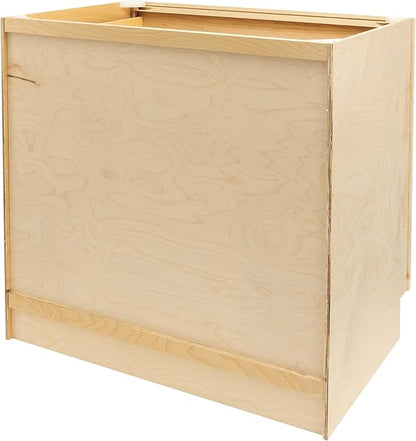 Quicklock RTA (Ready-to-Assemble) | Base Kitchen Cabinets - Shaker Style | Made in America (Rustic Hickory, 30" Wx34.5 Hx24 D Base)