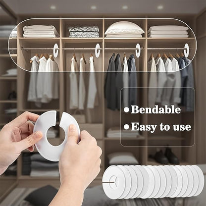 30pcs Closet Dividers Baby Clothes Organizers - Girl Boy Closet Organizers Clothes Dividers Closet Labels Closet Separators Garment Organizer Boutique Clothing Rack Dividers Hanger Dividers Hanger