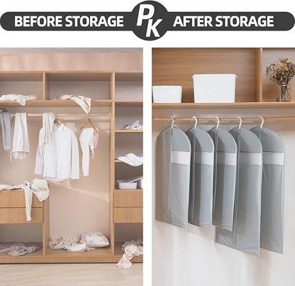 Garment Bags for Travel, 50'' Garment Bags for Hanging Clothes, Suit bag (Set of 2, 23.3'' X 50'')