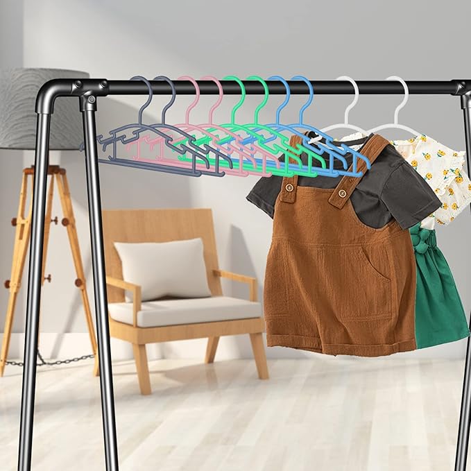 60 Pack White Baby Nursery Closet Hangers,Non-Slip Laundry Infant Pant Hanger for Newborn Clothes Gift,Ultra-Thin Child Coat Hanger for Girl Boy Toddler Kids