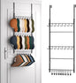 HapiRm Over Door Hat Rack - 3 Tier Wall Mounted Hat Organizer with 16 Hooks and 10 Movable Clips, Baseball Cap Organizer Storage Holds up to 26 Caps for Door, Bedroom, Closet USPTO Patented