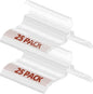 Clear Plastic Hangers 50 Pack, Durable Crystal Heavy Duty Clothes Hangers with Non-Slip Notches & 360° Swivel Hook, Space Saving, Ideal for Coats, Suits, Dresses, Shirts