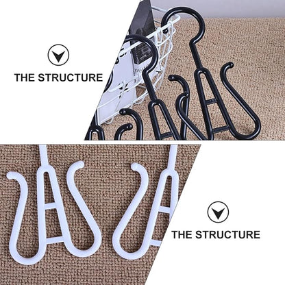 Happyyami 12pcs Thickened Plastic Shoe Display Hooks Sturdy Shoes Organizer for Install Hanging Hooks