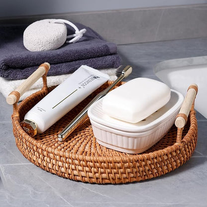 ANTIS'S HOME Ceramic Soap Dish, Self-draining Soap Holder, Double Layer Bar Soap Holder, White Draining Soap Dishes for Bathroom Shower Kitchen, Minimalist Vintage Style, Keep Soap Dry