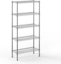 14" Deep x 30" Wide x 64" Height Wire Shelving Kit | 5-Tier | NSF Commercial Storage Rack Unit