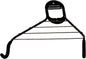 gearup 1-Bike Horizontal Wall Mount, Black