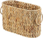 Toilet Paper Storage, Water Hyacinth Bathroom Toilet Paper Basket for Storage, Toilet Paper Holder Wicker Basket for 6 Mage Rolls, Bathroom Accessories Organizer