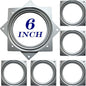 6Inch Lazy Susan Hardware, 6Pack Square Rotating Bearing Plate, 500lbs Capacity Lazy Susan Turntable Bearing for for Serving Trays, Kitchen Storage Racks, Craft Table, Zinc Plated Steel Swivel Plate