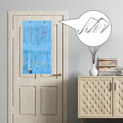 Necklace Holder Hanging Jewelry Organizer Storage with 24 Hook Jewelry Display Wall Mounted