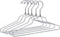 Quality Hangers Metal Hangers - Swivel Hook and Stainless Steel - Heavy Duty Wire Clothes Hangers - Available in 10 Pack - Hangers for Teens