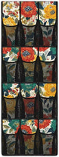 Floral Print Space Saving Hanging Shoe Organizer,Entryway Bedroom Bathroom Storage Bags with 12 Mesh Large Pockets,Stylish Print