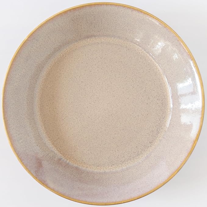 aito 517322 Natural Color Curry Plate, Pasta Plate, Approx. 8.3 inches (21 cm), Cinnamon, Beige, Mino Ware, Dishwasher Safe, Microwave Safe, Made in Japan