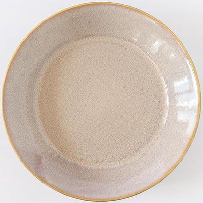 aito 517322 Natural Color Curry Plate, Pasta Plate, Approx. 8.3 inches (21 cm), Cinnamon, Beige, Mino Ware, Dishwasher Safe, Microwave Safe, Made in Japan