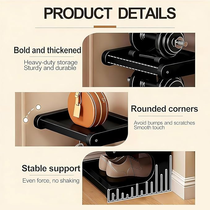 Vertical Shoe Rack 7 Tier, Bamboo Narrow Shoe Rack for Small Spaces, Freestanding Shoe Storage Organizer for Entryway Closet, Space Saving Skinny Shoe Shelf