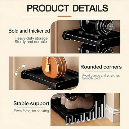 Vertical Shoe Rack 7 Tier, Bamboo Narrow Shoe Rack for Small Spaces, Freestanding Shoe Storage Organizer for Entryway Closet, Space Saving Skinny Shoe Shelf