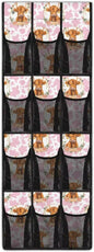Pink Behind Door Shoe Organizer 12 Pockets Over The Door Shoe Organizer for Closet Space Saving Highland Cow Wall Hanging Storage Large Capacity Cowhide Grain Shoe Holder Hanger for Bathroom