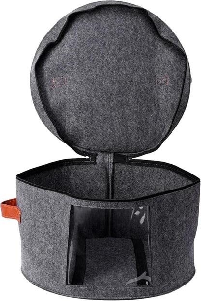 Shakven Dustproof Hat Box - Travel Storage with Fixed Elastic Band, Suitable for Women, Men, Blankets