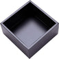 Bamboo Organizer Box for Accessories Cosmetic Small Square Drawer Organizer Boxes, Black 4"*4"