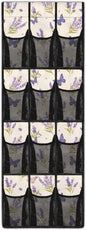 Lavender Butterfly Over the Door Shoe Organizer,Behind Door Shoes Hang Holder Rack,Hanging Shoe Storage Hanging Bag Unique Print