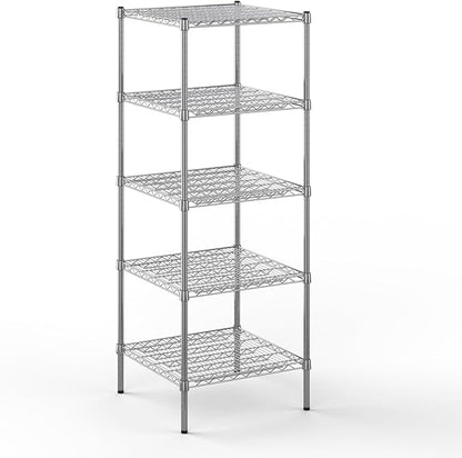 24" Deep x 24" Wide x 64" Height Wire Shelving Kit | 5-Tier | NSF Commercial Storage Rack Unit