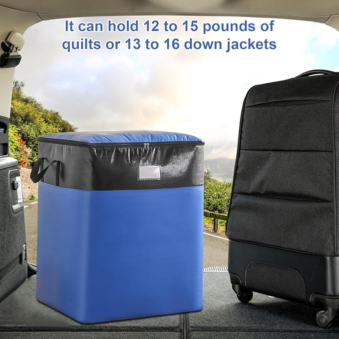 Upgrade Moving Bags Heavy Duty Extra Large,Heavy-Duty Storage Bags – Alternative to Moving Boxes, Plastic Storage Bins, Mattress Bags for Moving & College Essentials (blue, 104L)