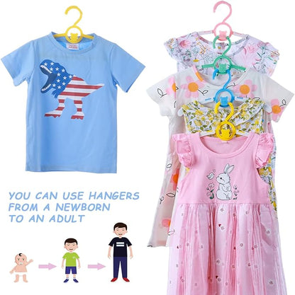 Baby Hangers for Nursery Closet 60 Pack Plastic Kids Clothes Hanger Space Saving Non Slip Extendable Toddler 11-14” Adjustable Hangers Heavy Duty Clothing Infant Hanger Bulk, Purple