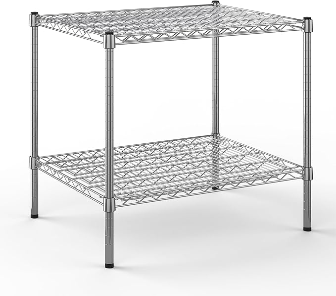 24" Deep x 30" Wide x 27" Height Wire Shelving Kit | 2-Tier | NSF Commercial Storage Rack Unit