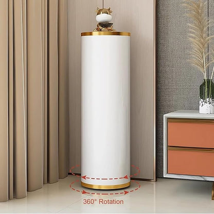 7-Tiers Round Metal Shoe Rack, 360° Rotation Shoe Storage Shelf Organizer for Entryway Living Room Hallway Shoe Cabinet