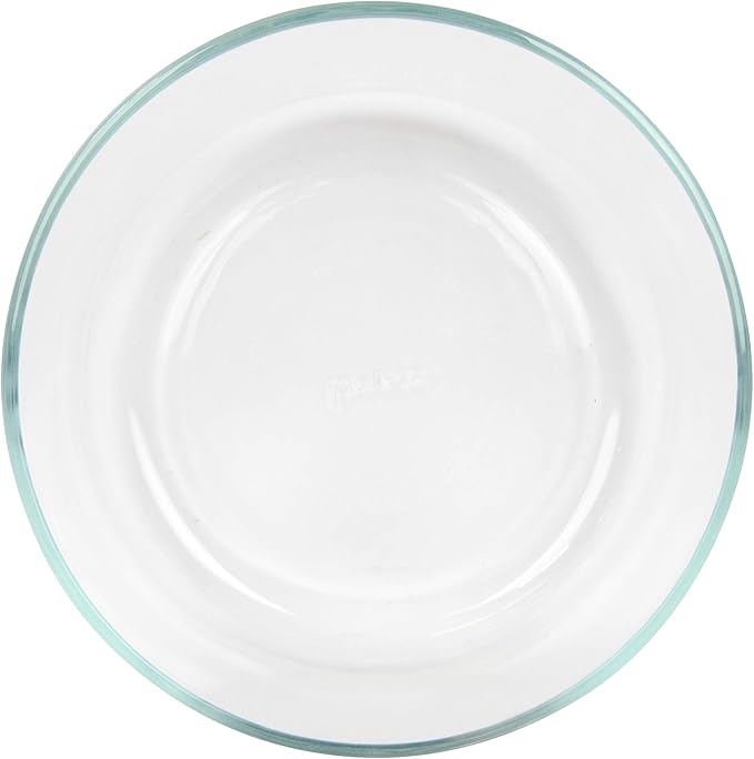 Pyrex 7203 7 Cup Glass Bowls & 7402-PC Cadet Blue Food Storage Replacement Lids (2-Pack) - Made in USA