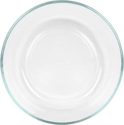 Pyrex 7203 7 Cup Glass Bowls & 7402-PC Cadet Blue Food Storage Replacement Lids (2-Pack) - Made in USA