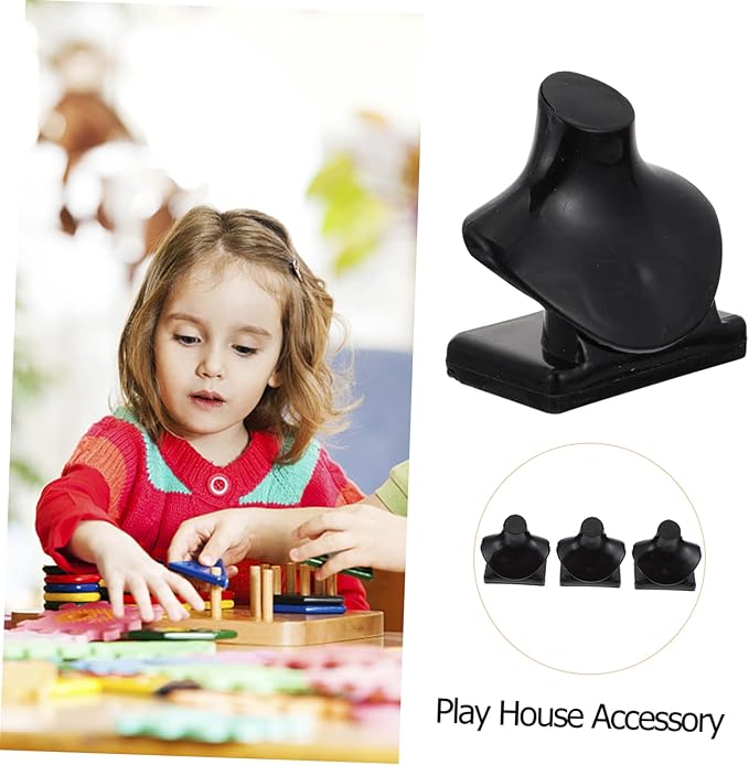 Cabilock Mini Necklace Holder for Dolls 20pcs Play House Miniature Necklace Models Display Jewelry Accessories