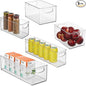 iDesign Stackable Pantry Bins with Handles, 4 Different Sizes, 5 Pack, Clear, Made in USA