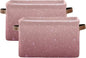 Rose Gold Sequins Storage Basket Bin, Large Cube Storage Box Canvas Collapsible Storage Organizer for Home Office Closet