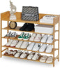 SOBIBO Bamboo Shoe Rack Organizer, 5 Tier Shoe Shelf Storage Organizer, for Entryway, Hallway, and Closet (Nature-39)