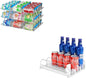 Stackable 3 Tiers Can Organizer Pantry and Automatic Soda Can Organizer for Refrigerator Can Dispenser