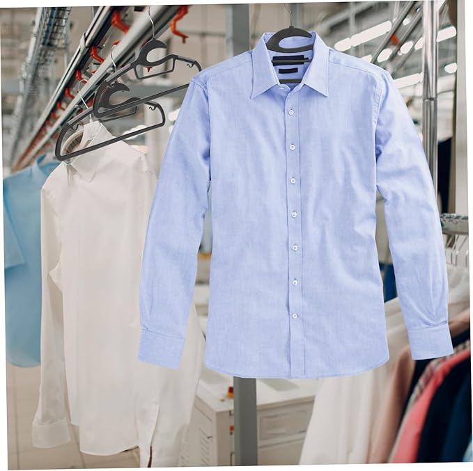 Unomor 10pcs Heavy Duty Non- Clothes Hangers Extra Wide Plastic Hangers for Jackets Suits Pants Space Saving Organizer for Closet Versatile Design