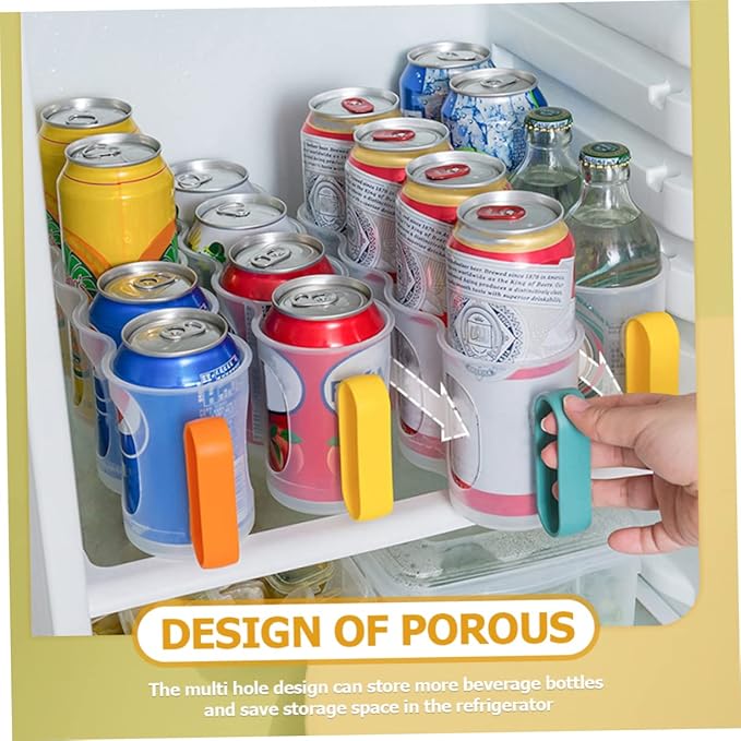 3pcs Soda Can Organizer for Refrigerator Space-saving Drink Can Storage Box Multi-use for Fridge Organization Keeps Neat and Tidy