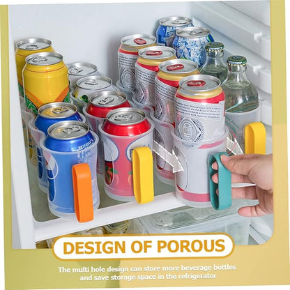 3pcs Soda Can Organizer for Refrigerator Space-saving Drink Can Storage Box Multi-use for Fridge Organization Keeps Neat and Tidy