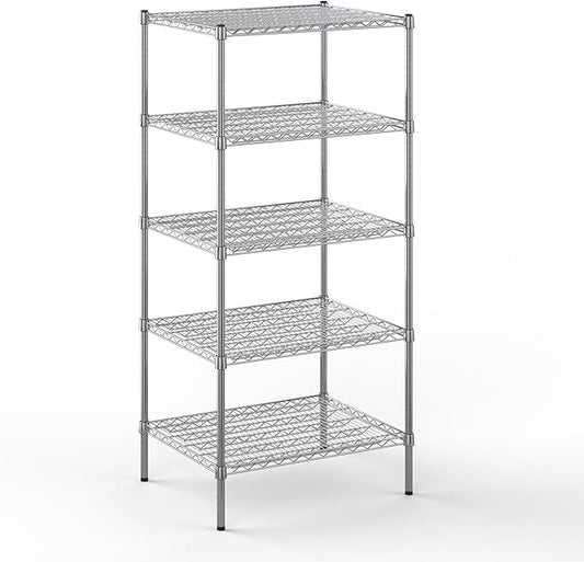 24" Deep x 30" Wide x 64" Height Wire Shelving Kit | 5-Tier | NSF Commercial Storage Rack Unit