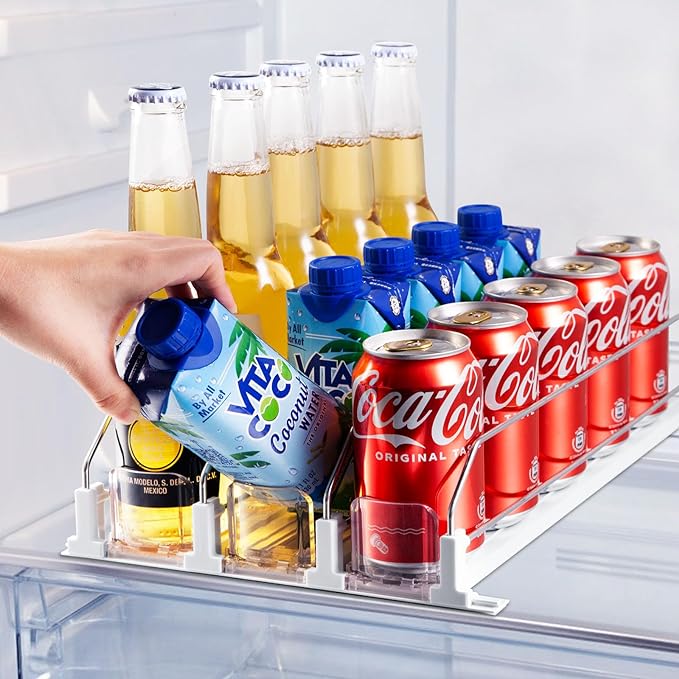 Coanto Drink Organizer for Fridge 3 Row&5 Row